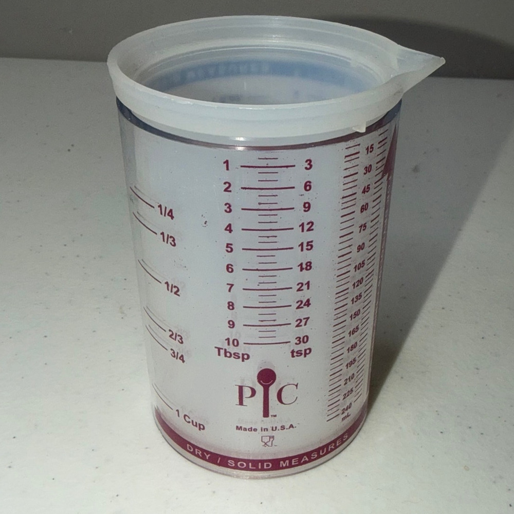 Pampered Chef Measure All 1 Cup #2236 – 8 oz Adjustable Wet or Dry Ingredients